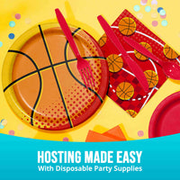 Bulk Sports Spirit Basketball Dinner Plates 9