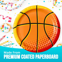 Bulk Sports Spirit Basketball Dinner Plates 9