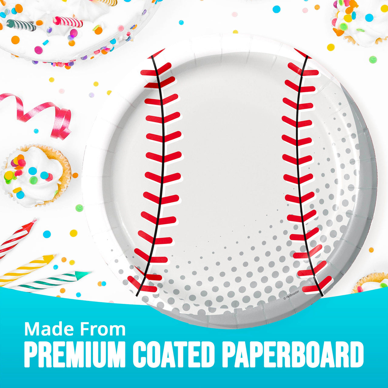 Bulk Sports Spirit Baseball Dinner Plates 9" (96 per Case)