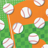 Sports Spirit Baseball Luncheon Napkins 6.5
