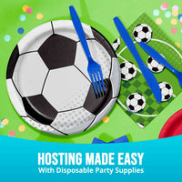 Bulk Sports Spirit Soccer Dinner Plates 9