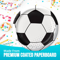Bulk Sports Spirit Soccer Dinner Plates 9
