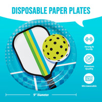 Bulk Sports Spirit Pickleball Dinner Plates 9