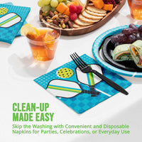 Bulk Sports Spirit Pickleball Luncheon Napkins 6.5