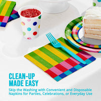Bulk Bright Vibes Luncheon Napkins 6.5