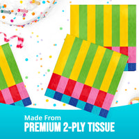 Bulk Bright Vibes Luncheon Napkins 6.5