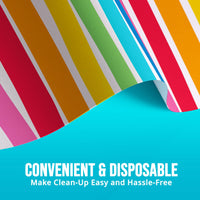 Bulk Bright Vibes Plastic Tablecovers 54
