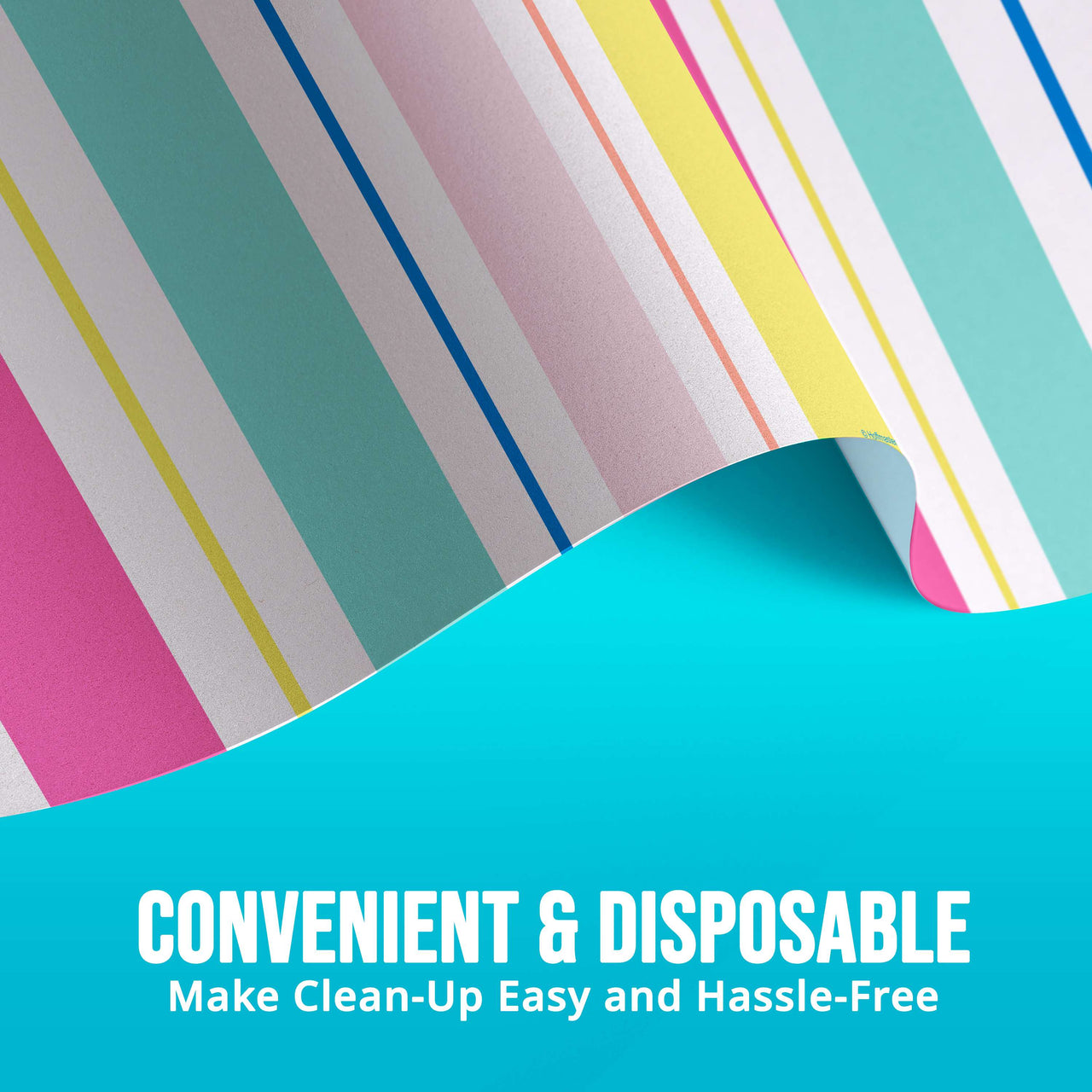 Bulk Birthday Brights Plastic Tablecovers 54" x 96" (6 per Case)