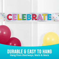 Bulk Bright Vibes Party Banners (12 per Case)