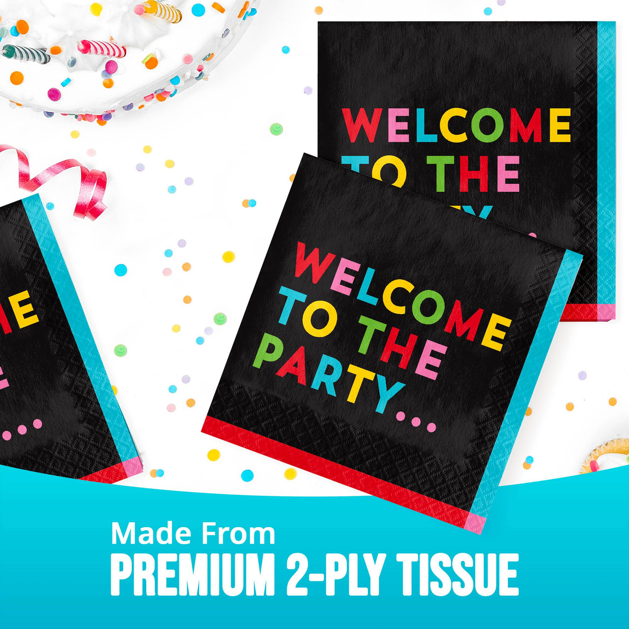 Bulk Snarky Celebration Welcome Luncheon Napkins 6.5" x 6.5" (192 per Case)