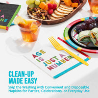 Bulk Snarky Celebration Age Luncheon Napkins 6.5