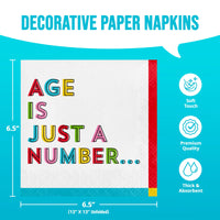 Bulk Snarky Celebration Age Luncheon Napkins 6.5