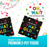 Bulk Snarky Celebration Not Old Beverage Napkins 5