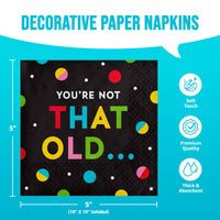 Bulk Snarky Celebration Not Old Beverage Napkins 5