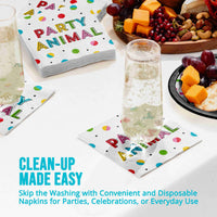 Bulk Snarky Celebration Anml Beverage Napkins 5