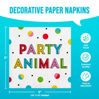 Bulk Snarky Celebration Anml Beverage Napkins 5