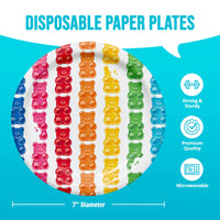 Bulk Gummy Bear Bash Luncheon Plates 7