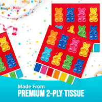 Bulk Gummy Bear Bash Luncheon Napkins 6.5