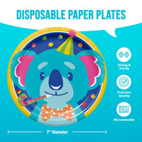 Bulk Animal Jamboree Asst Luncheon Plates 7