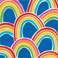 Rainbow Cheer Luncheon Napkins 6.5