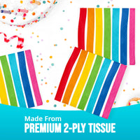 Bulk Rainbow Cheer Beverage Napkins 5