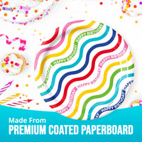 Bulk Color Waves Luncheon Plates 7