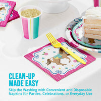 Bulk Horse Charm Luncheon Napkins 6.5