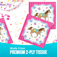 Bulk Horse Charm Luncheon Napkins 6.5