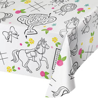 Horse Charm Paper Tablecovers 54