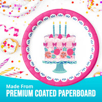 Bulk Floral Cake Dinner Plates 9