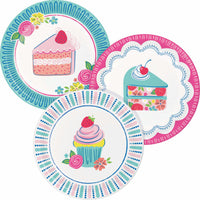 Floral Cake Asst Luncheon Plates 7