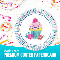 Bulk Floral Cake Asst Luncheon Plates 7