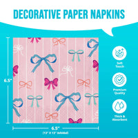 Bulk Bow Bash Luncheon Napkins 6.5