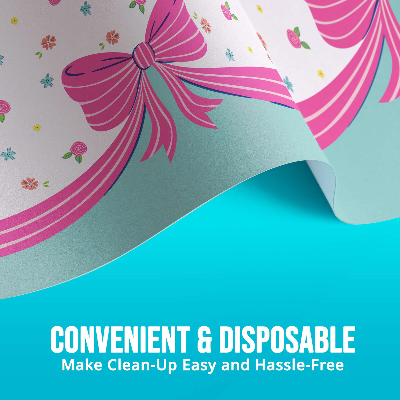 Bulk Bow Bash Plastic Tablecovers 54" x 96" (6 per Case)