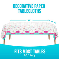 Bulk Bow Bash Plastic Tablecovers 54