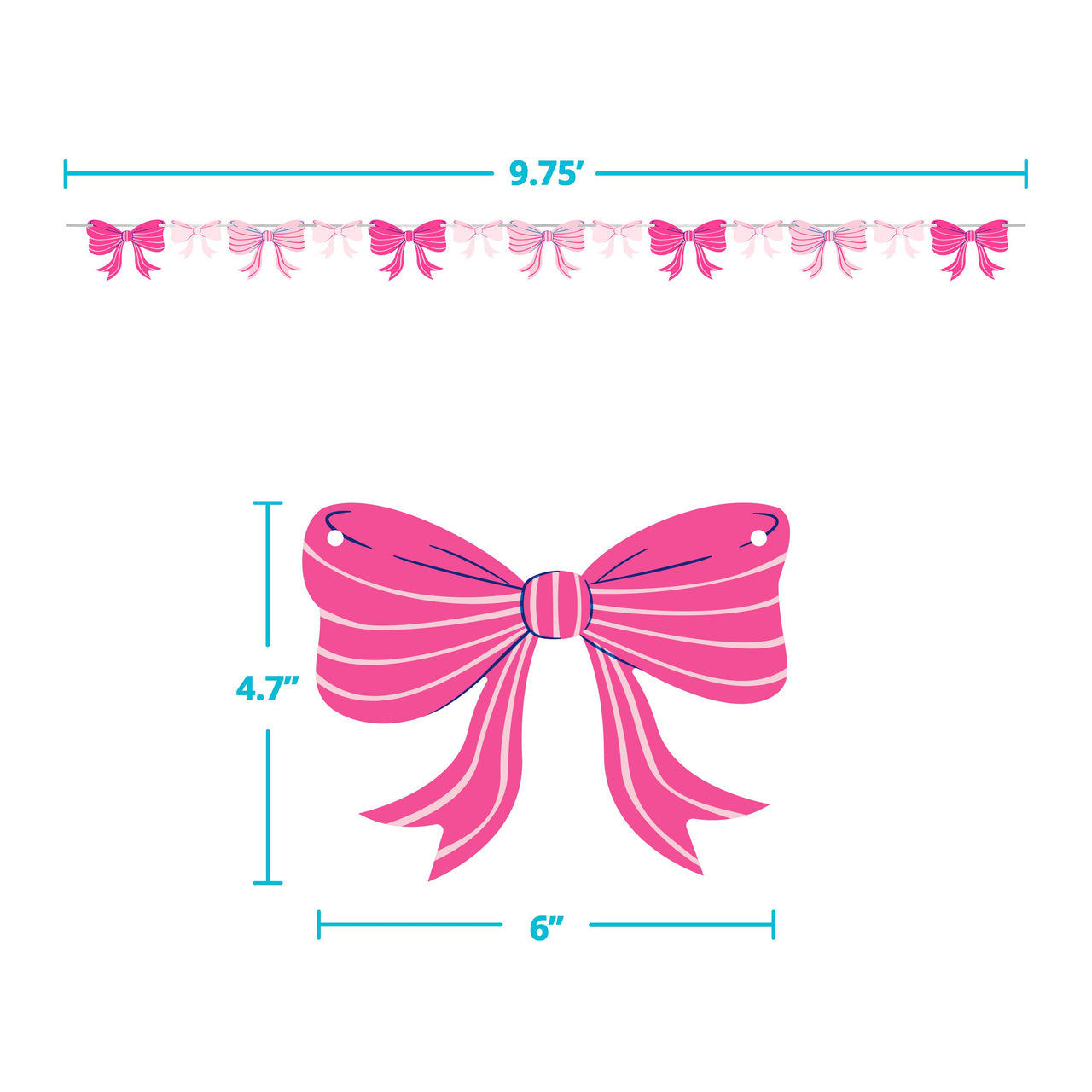 Bulk Bow Bash Party Banners (12 per Case)