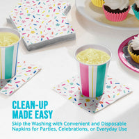 Bulk Birthday Brights Beverage Napkins 5