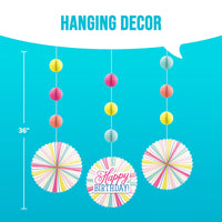 Bulk Birthday Brights Party Decorations (36 per Case)