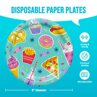 Bulk Birthday Treats Dinner Plates 9