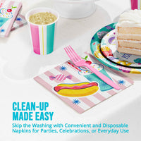 Bulk Birthday Treats Luncheon Napkins 6.5