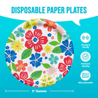 Bulk Abundant Florals Dinner Plates 9