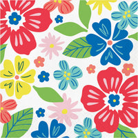 Bulk Abundant Florals Luncheon Napkins 6.5