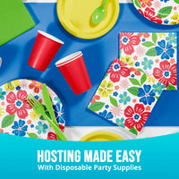 Bulk Abundant Florals Luncheon Napkins 6.5