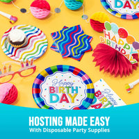 Bulk Color Waves Beverage Napkins 5