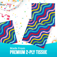Bulk Color Waves Beverage Napkins 5