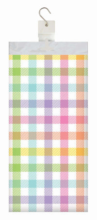 Bulk Easter Plaid Plastic Tablecovers 54