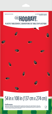 Bulk Watermelon Plastic Tablecovers 54