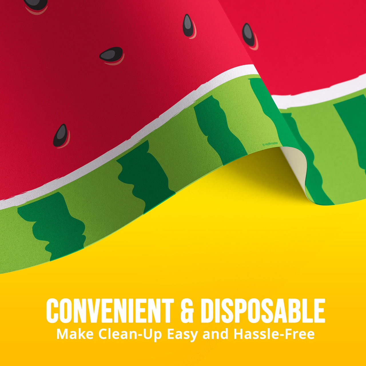 Bulk Watermelon Plastic Tablecovers 54" x 108" (12 per Case)