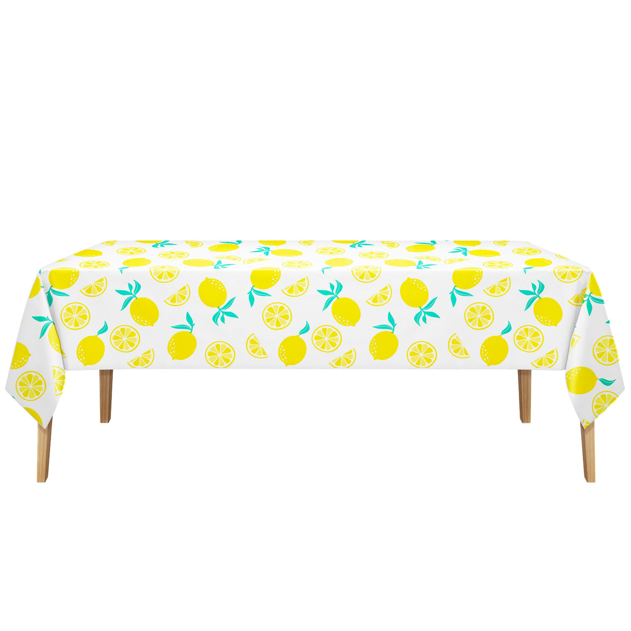 Bulk Lemons Plastic Tablecovers 54" x 108" (12 per Case)
