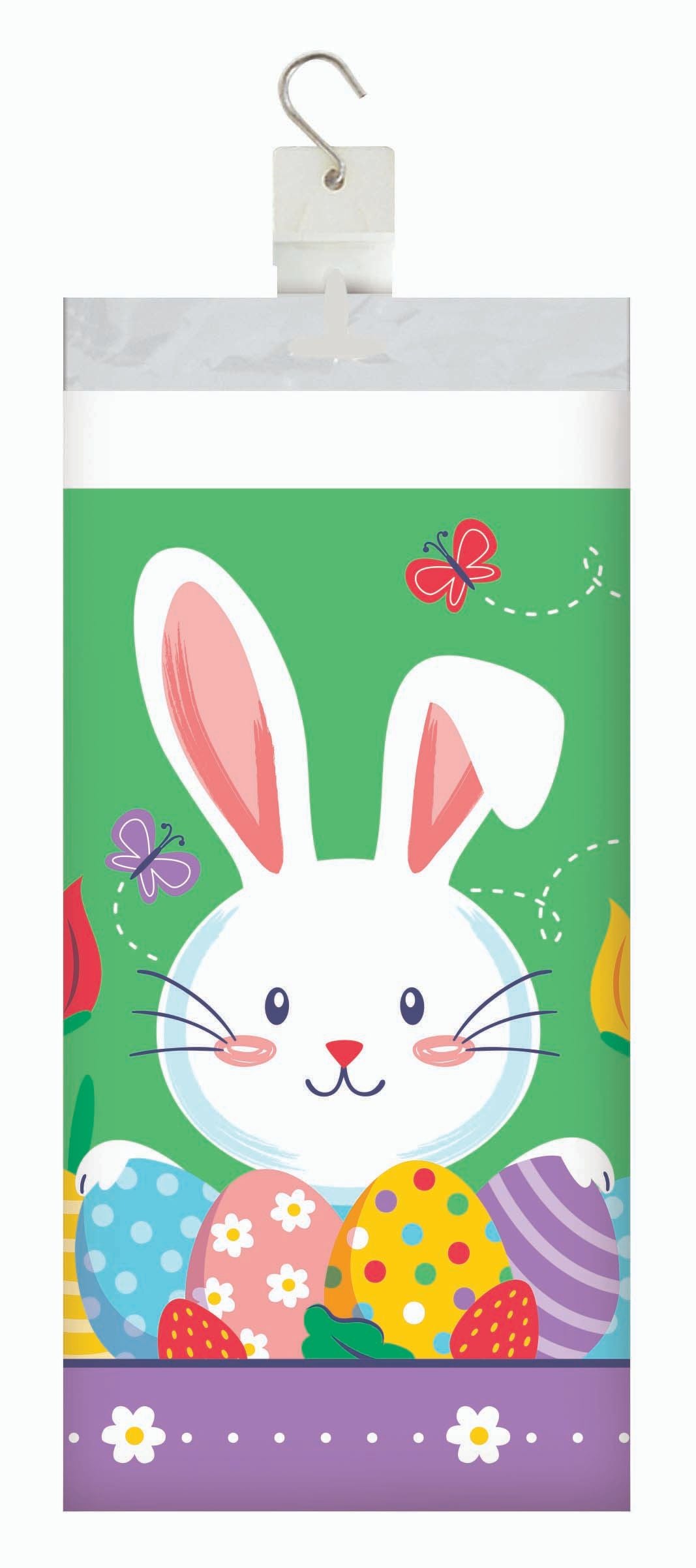 Bulk Hoppy Trails Plastic Tablecovers 54" x 96" (12 per Case)